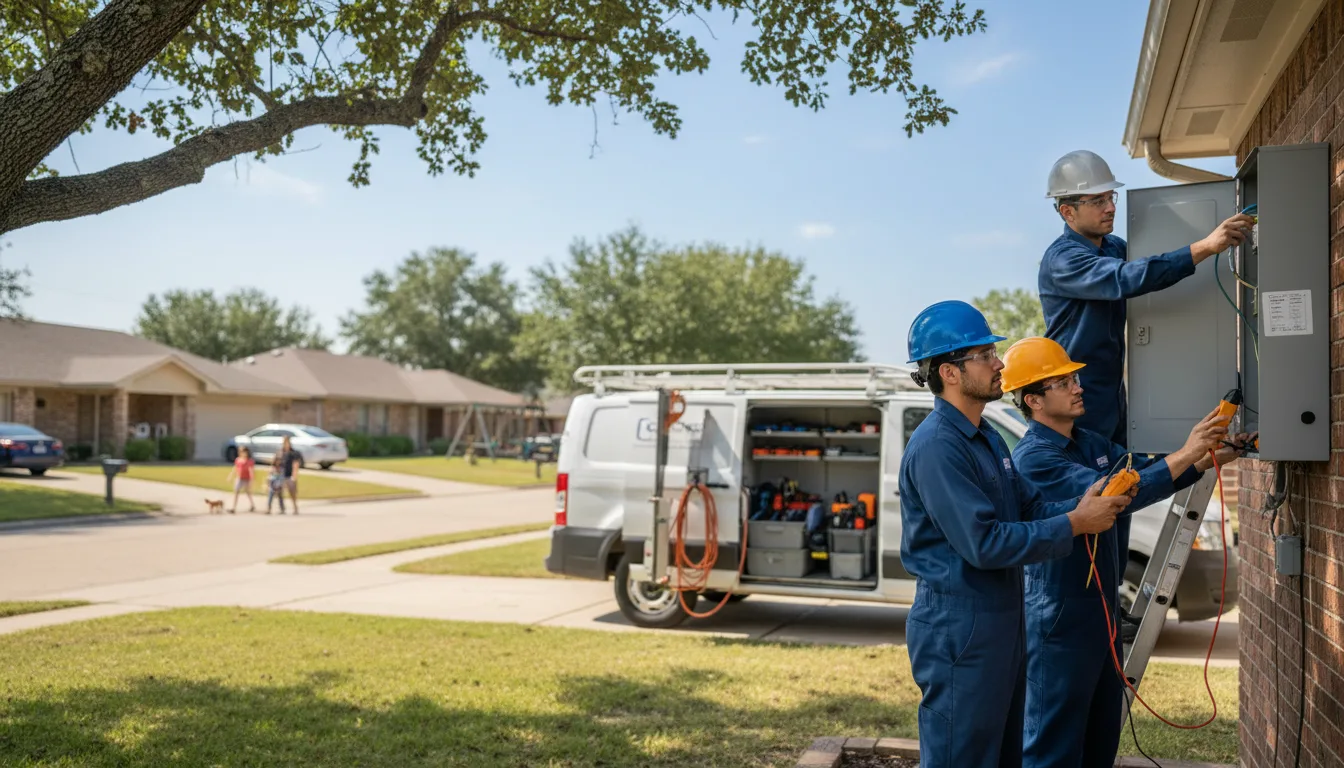 Certified electrician providing emergency electrical services in Sharples, WV